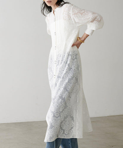 【LARUTA】拼接蕾絲連衣裙