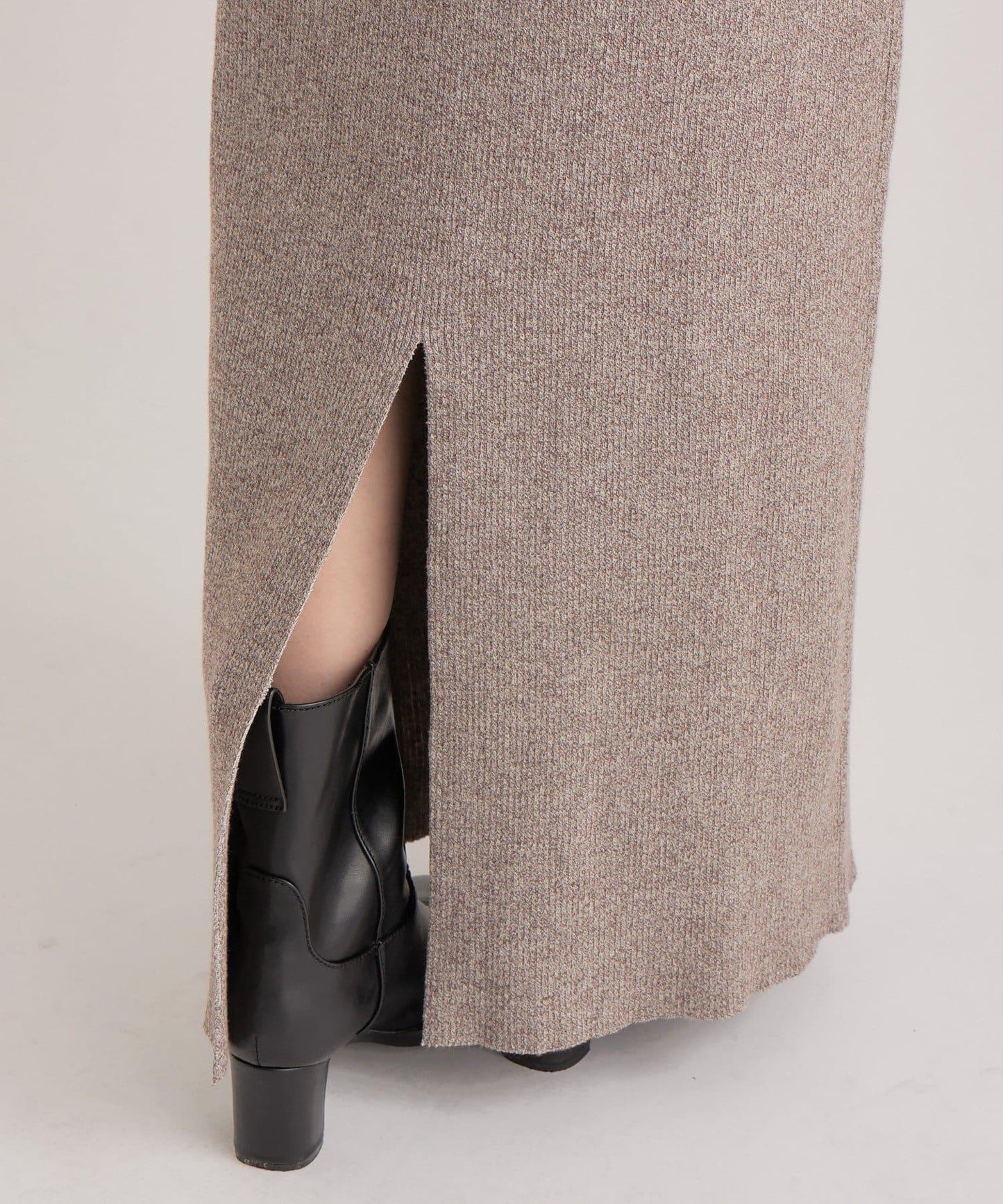 附針織背心連衣裙