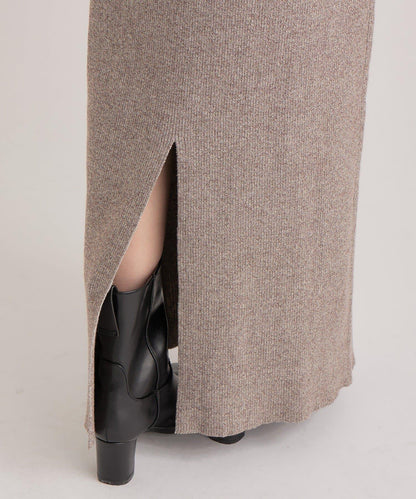 附針織背心連衣裙