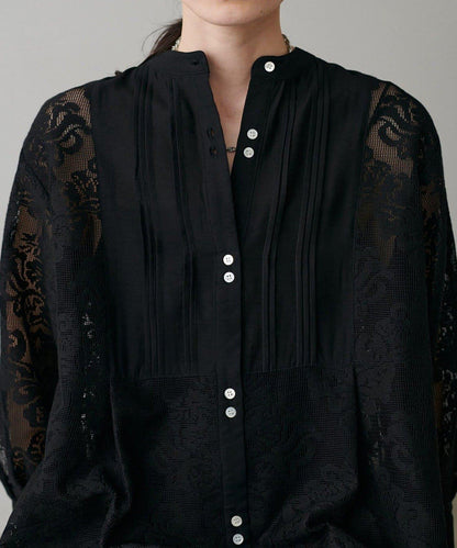 【LARUTA】拼接蕾絲連衣裙