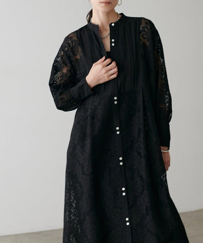 【LARUTA】拼接蕾絲連衣裙