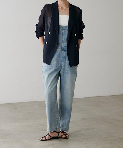 【 LARUTA】金屬紐扣網眼夾克