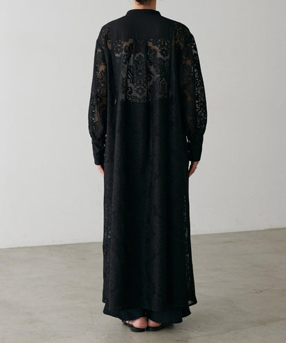 【LARUTA】拼接蕾絲連衣裙