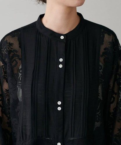 【LARUTA】拼接蕾絲連衣裙