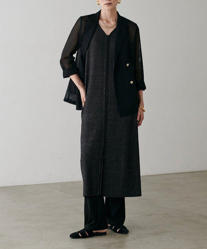 【 LARUTA】金屬紐扣網眼夾克