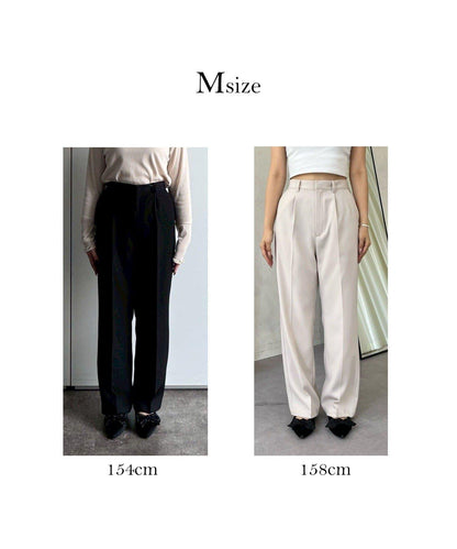 【煥新升級】修身褶皺長褲