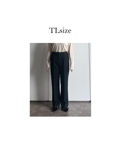 【煥新升級】修身褶皺長褲