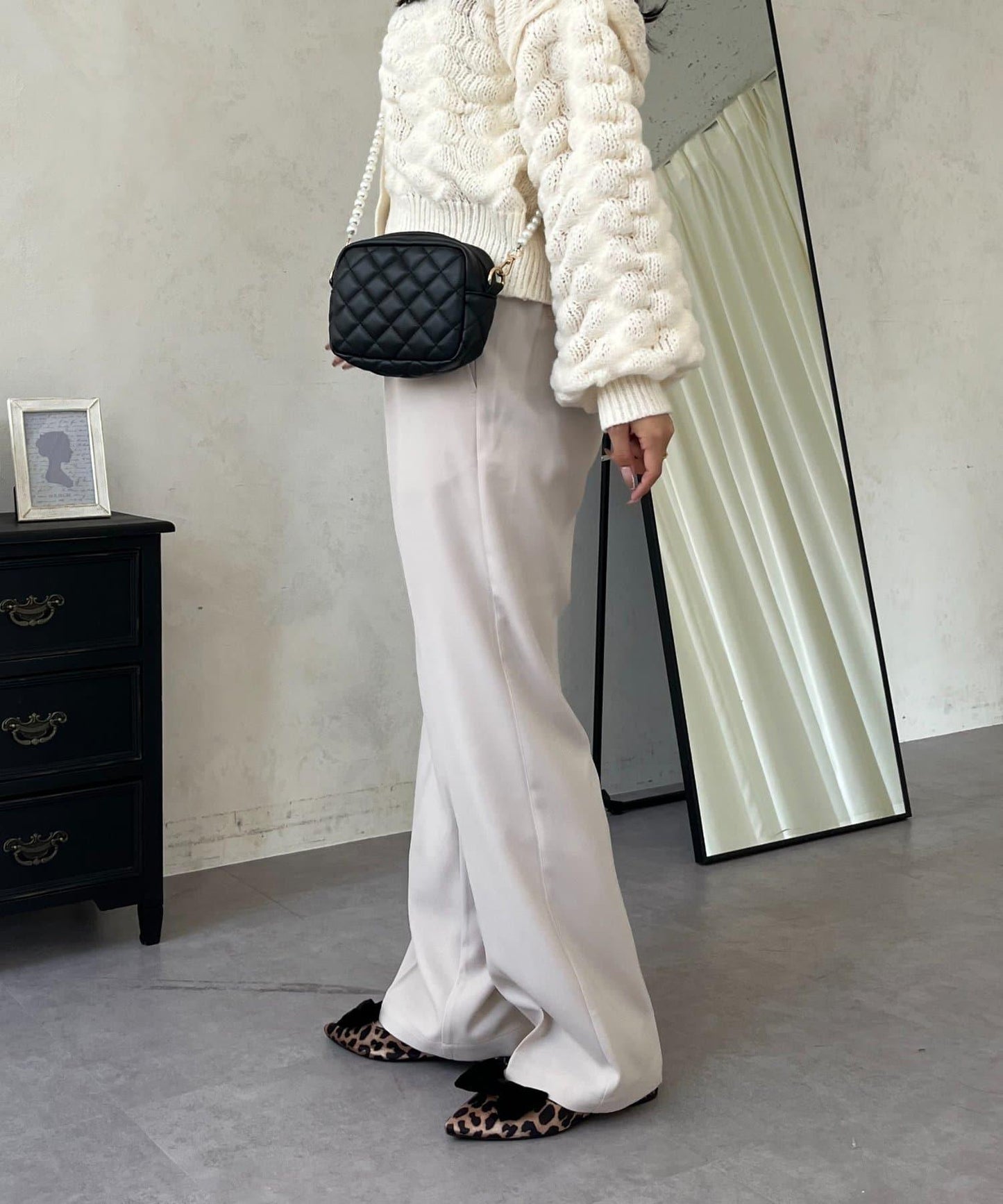 【煥新升級】修身褶皺長褲