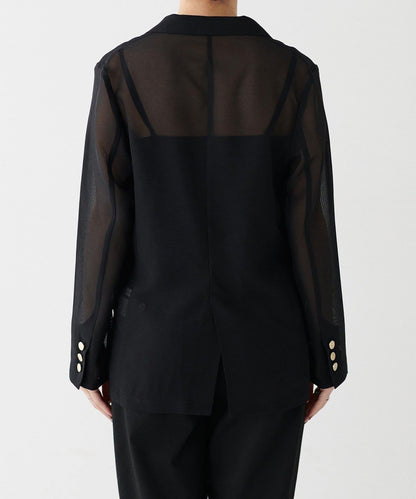 【 LARUTA】金屬紐扣網眼夾克