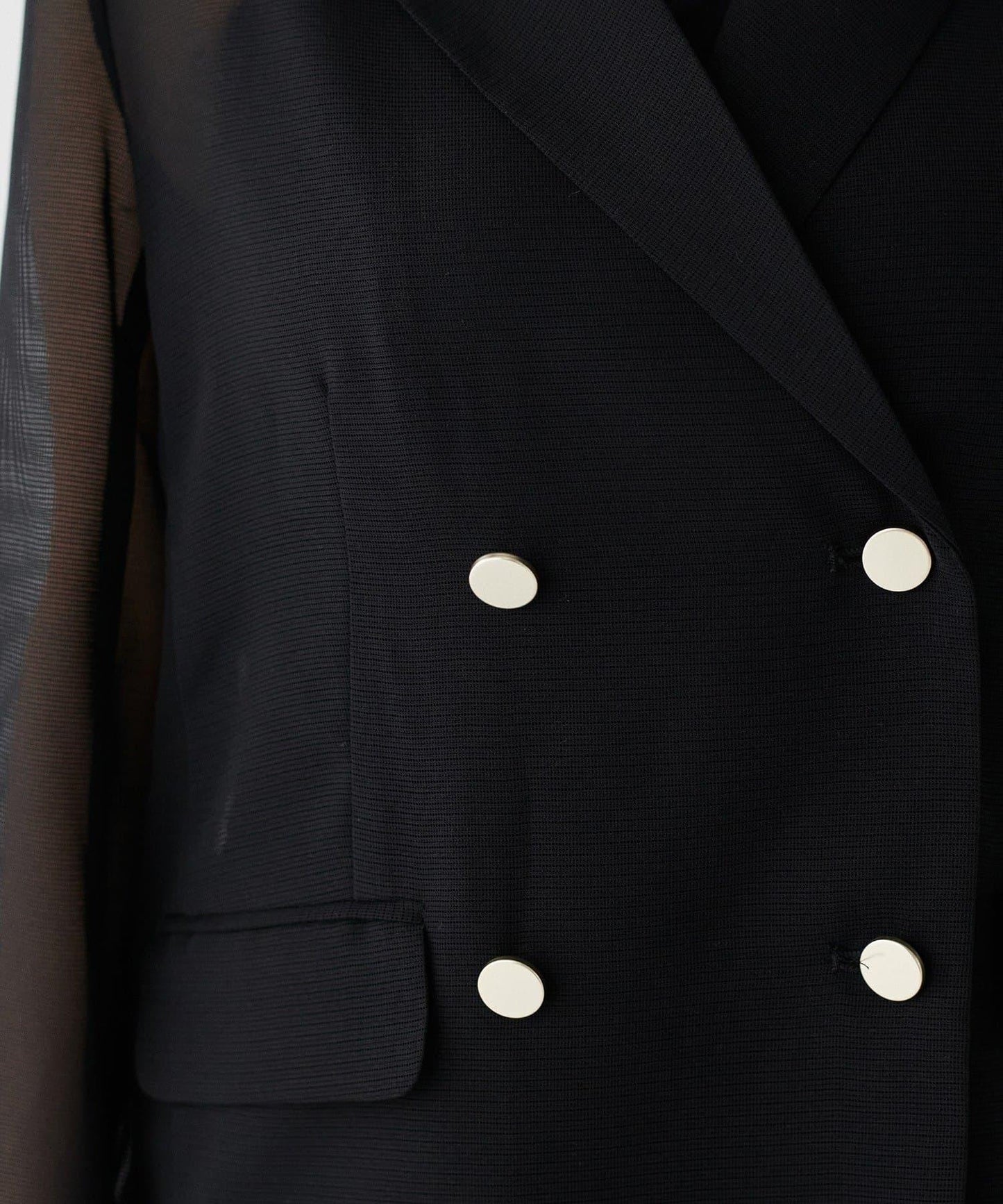 【 LARUTA】金屬紐扣網眼夾克