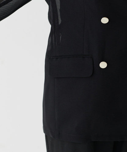 【 LARUTA】金屬紐扣網眼夾克