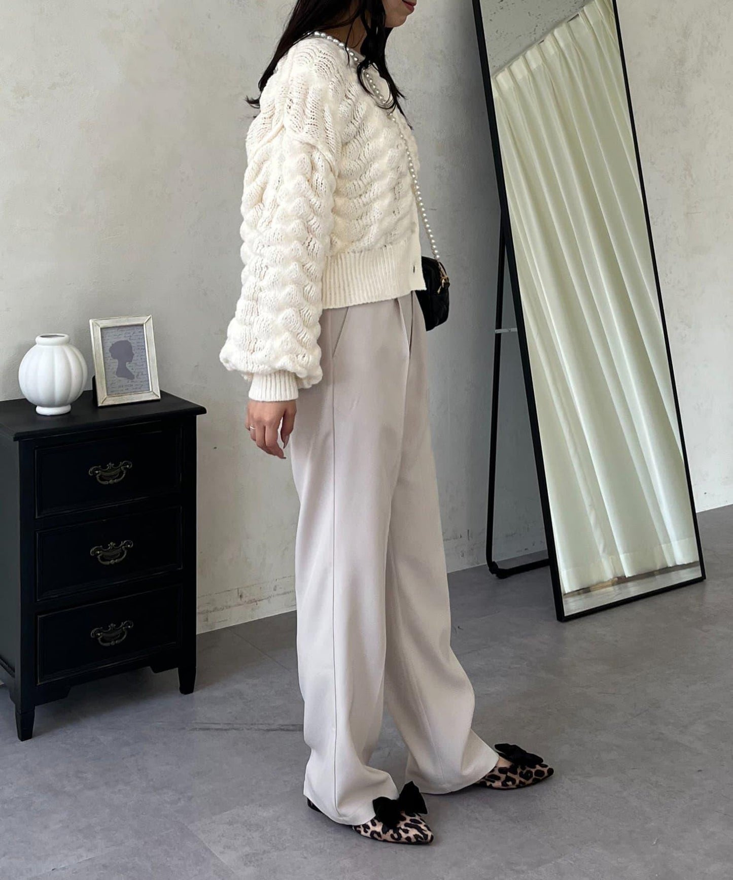 【煥新升級】修身褶皺長褲