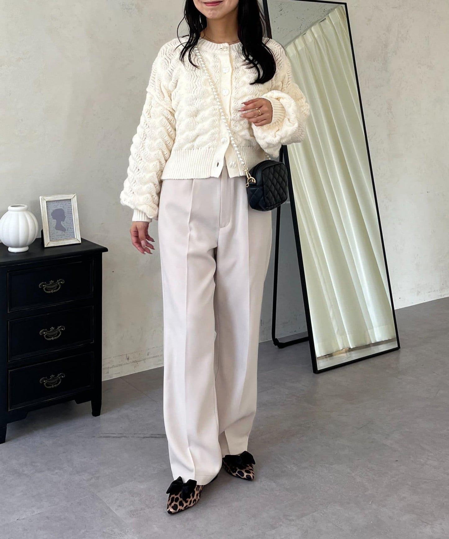 【煥新升級】修身褶皺長褲