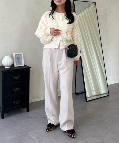 【煥新升級】修身褶皺長褲