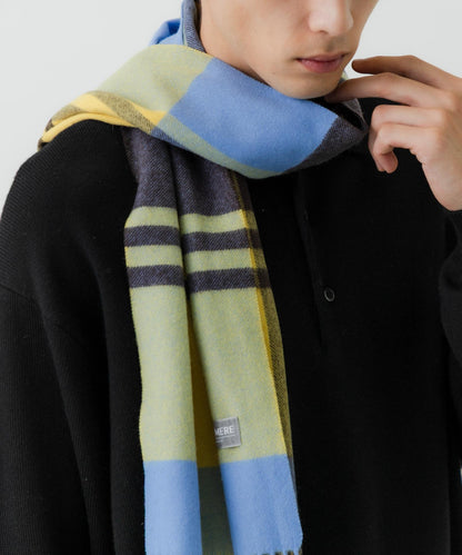 格紋羊絨圍巾