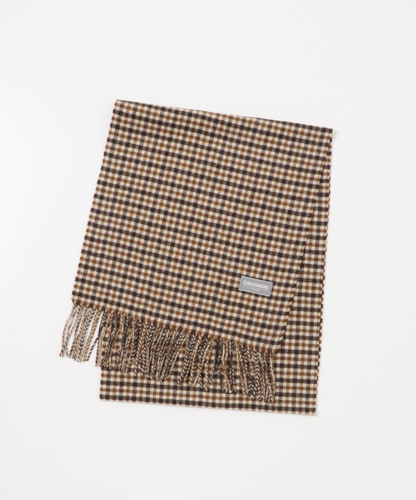 格紋羊絨圍巾