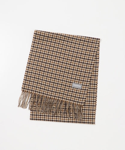 格紋羊絨圍巾