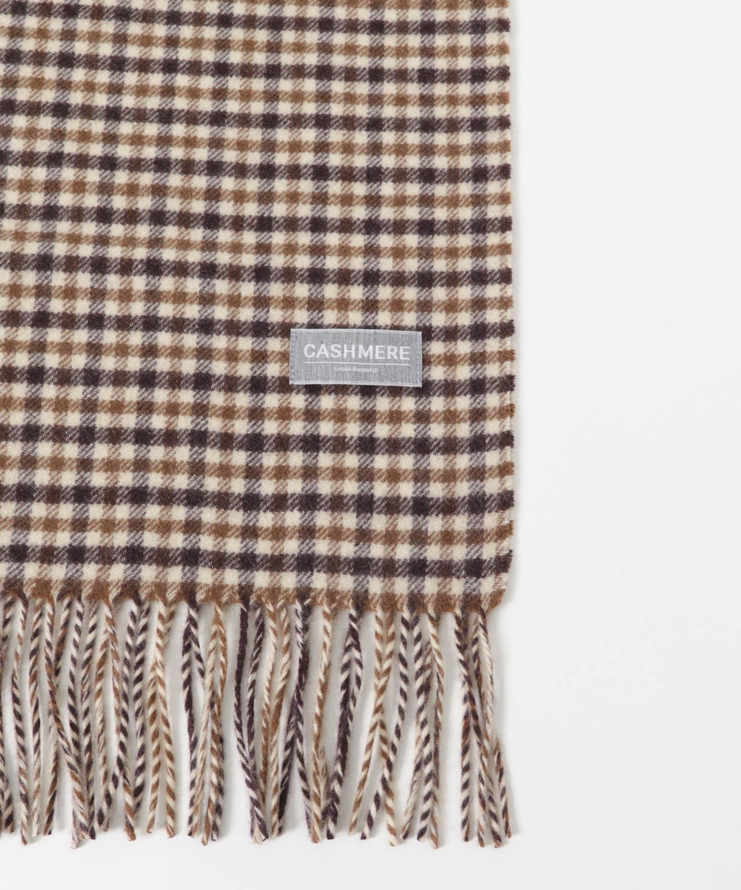 格紋羊絨圍巾