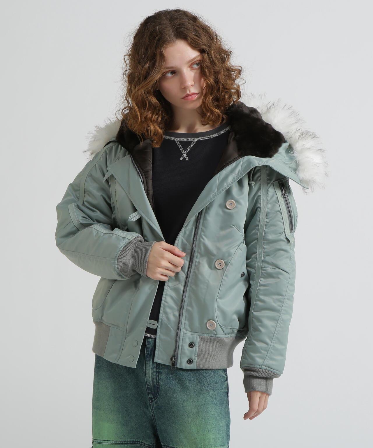 《直営店限定》TAPE褶皺N-2B夾克