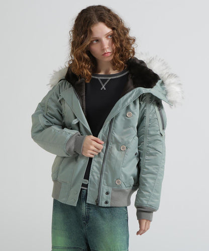 《直営店限定》TAPE褶皺N-2B夾克