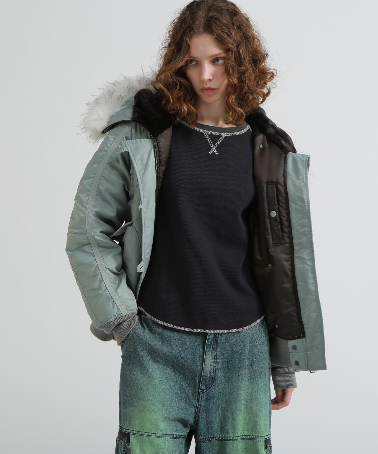 《直営店限定》TAPE褶皺N-2B夾克