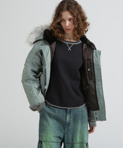 《直営店限定》TAPE褶皺N-2B夾克