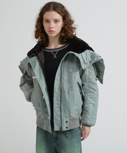 《直営店限定》TAPE褶皺N-2B夾克