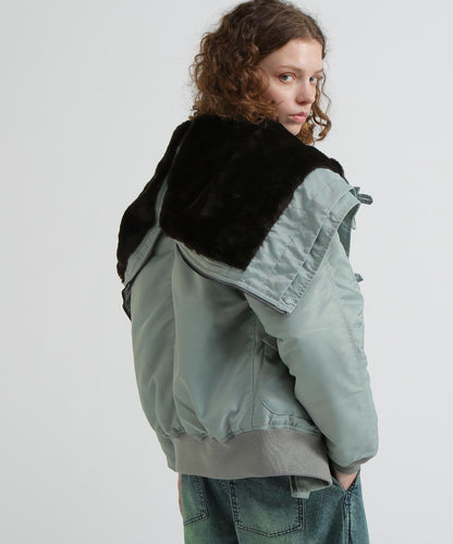 《直営店限定》TAPE褶皺N-2B夾克