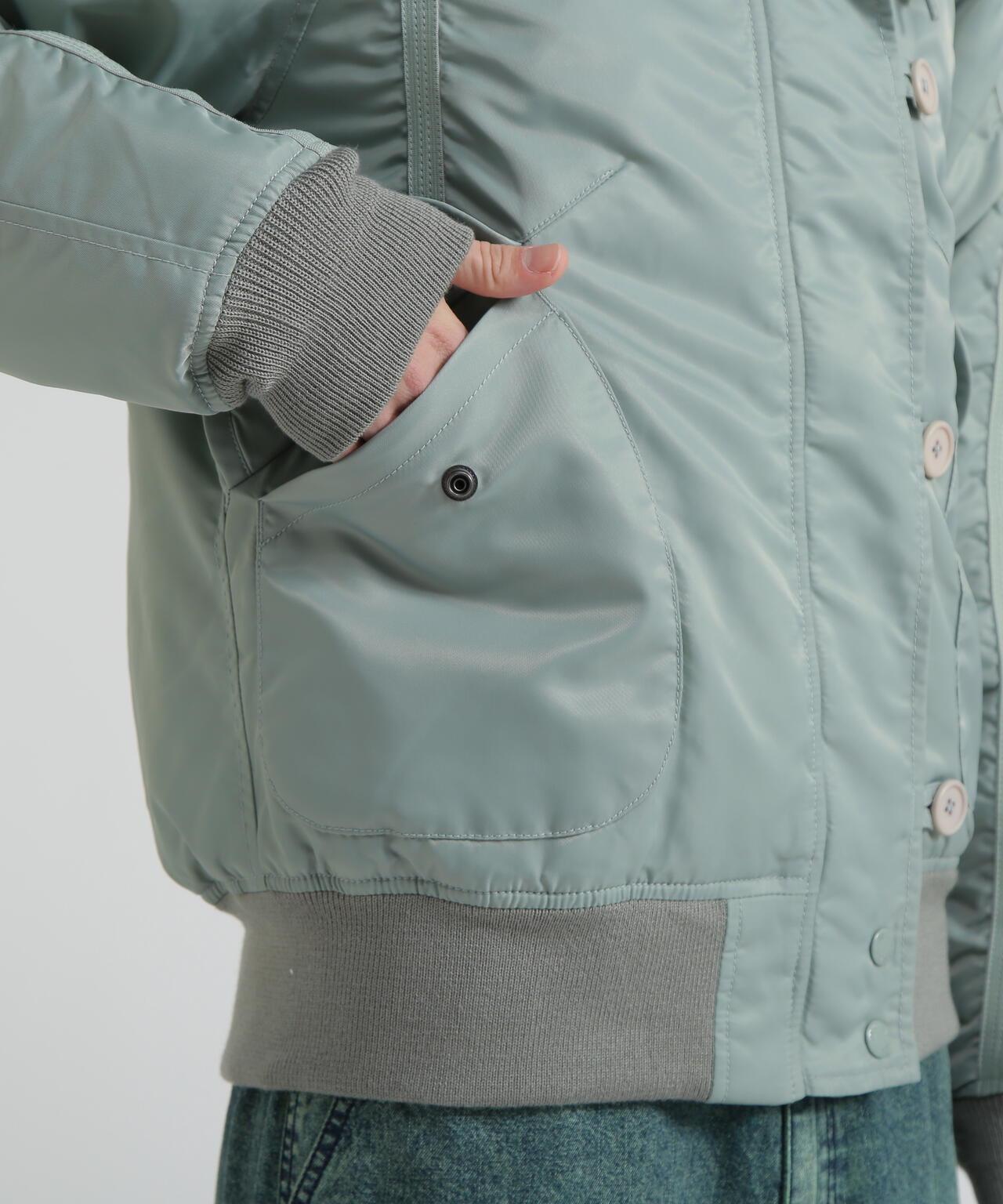 《直営店限定》TAPE褶皺N-2B夾克