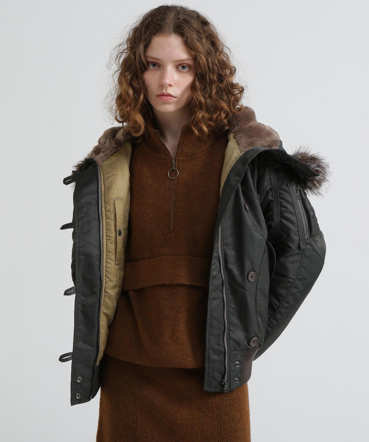 《直営店限定》TAPE褶皺N-2B夾克