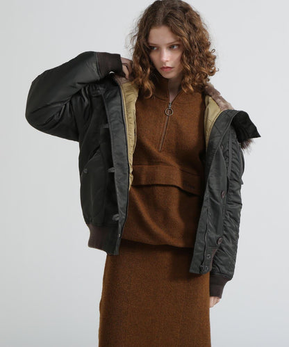 《直営店限定》TAPE褶皺N-2B夾克