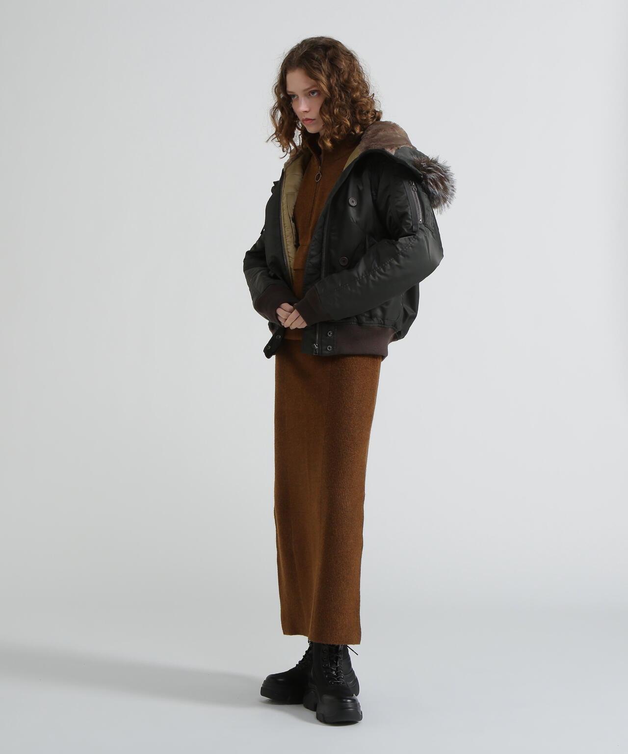 《直営店限定》TAPE褶皺N-2B夾克