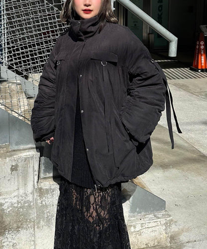 【Mavie..7】抽褶加棉短夾克