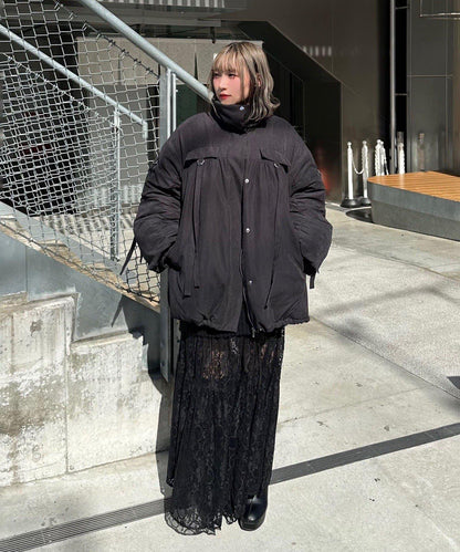 【Mavie..7】抽褶加棉短夾克