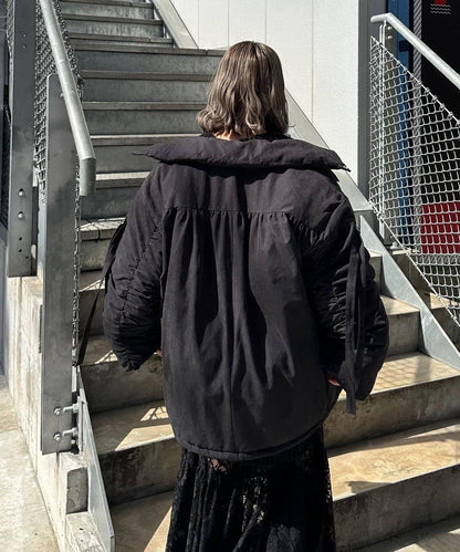 【Mavie..7】抽褶加棉短夾克