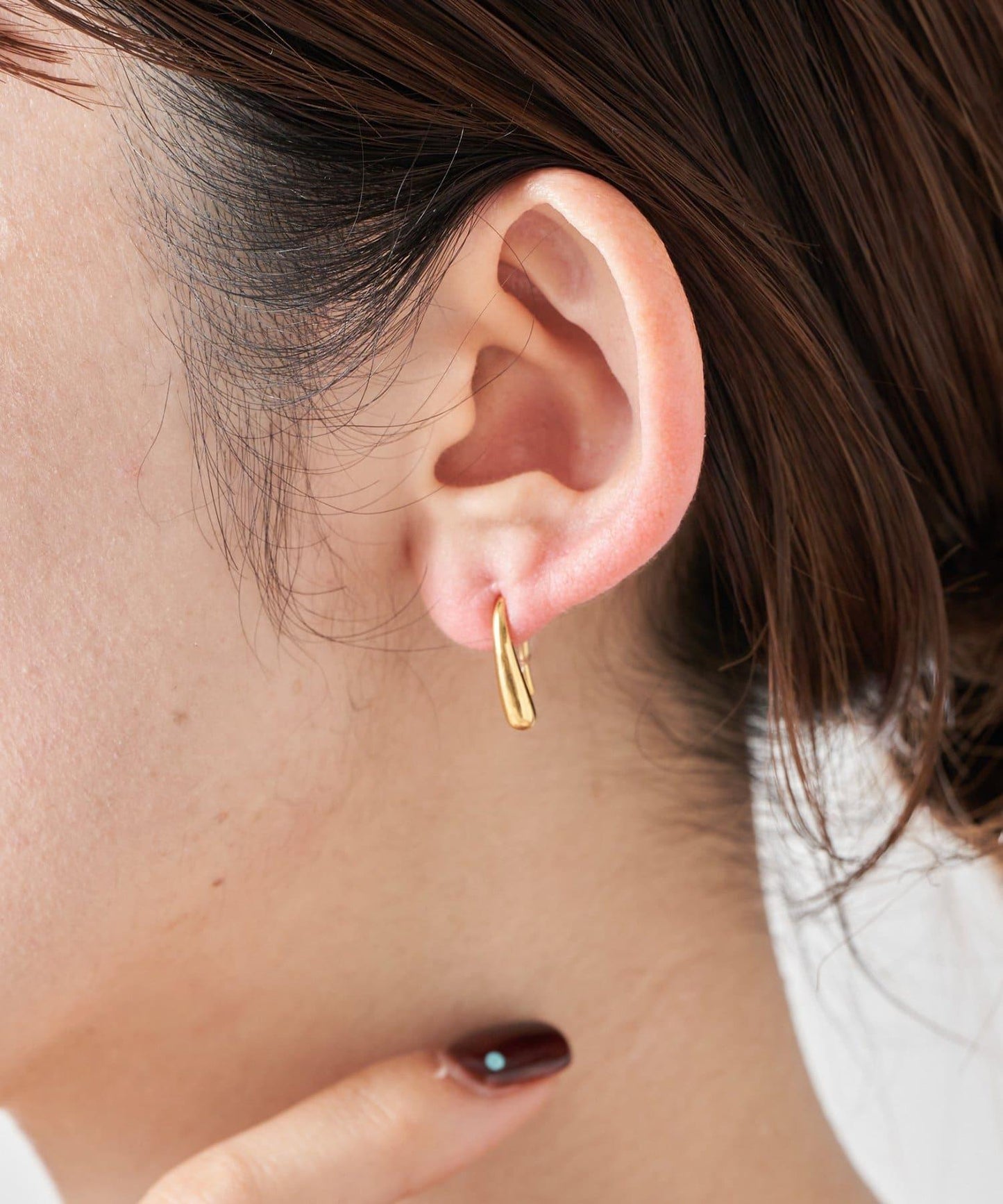 【PAPILLONNER/パピヨネ】水滴形耳鉤耳飾