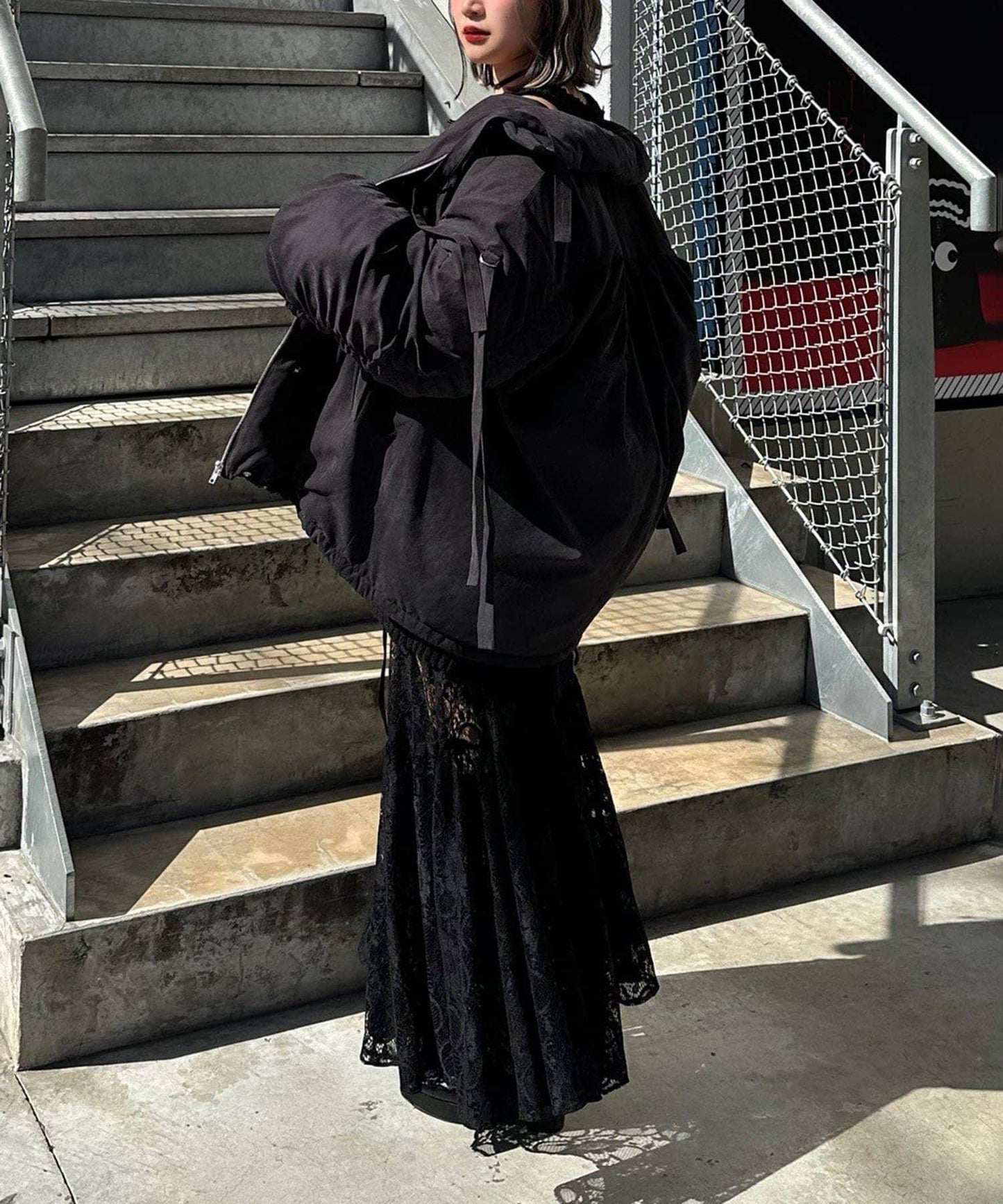 【Mavie..7】抽褶加棉短夾克