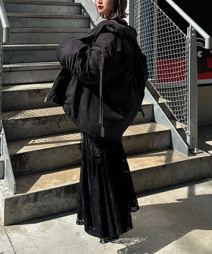 【Mavie..7】抽褶加棉短夾克