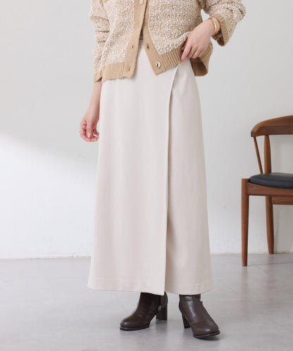 【可調節腰圍】側邊腰帶修身半身裙