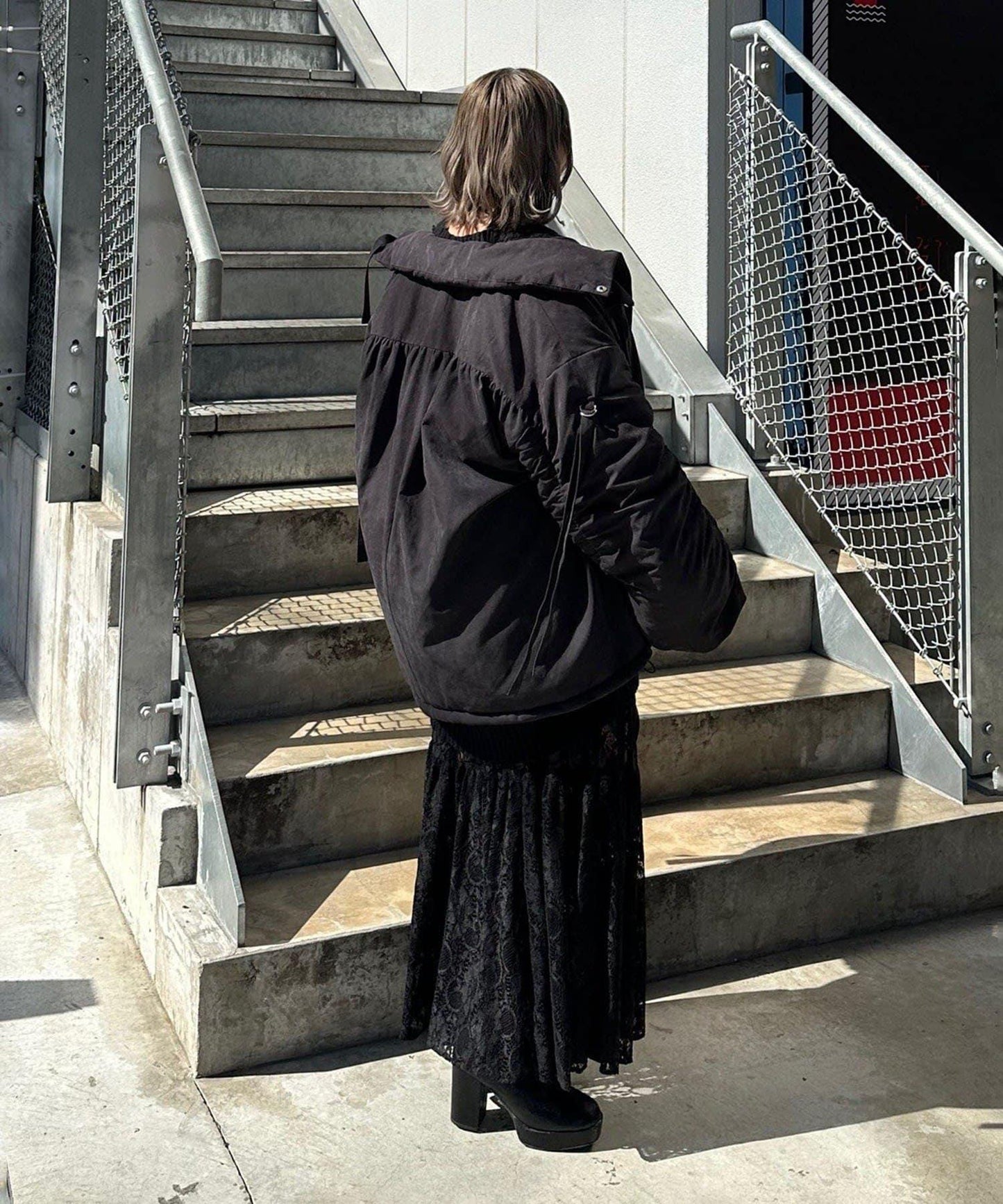 【Mavie..7】抽褶加棉短夾克