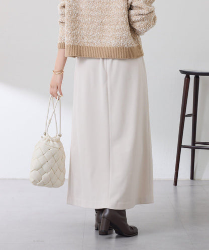 【可調節腰圍】側邊腰帶修身半身裙