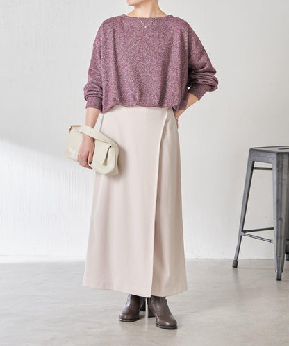 下襬氣球袖亮絲衛衣