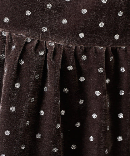 亮片波點天鵝絨吊帶套裝