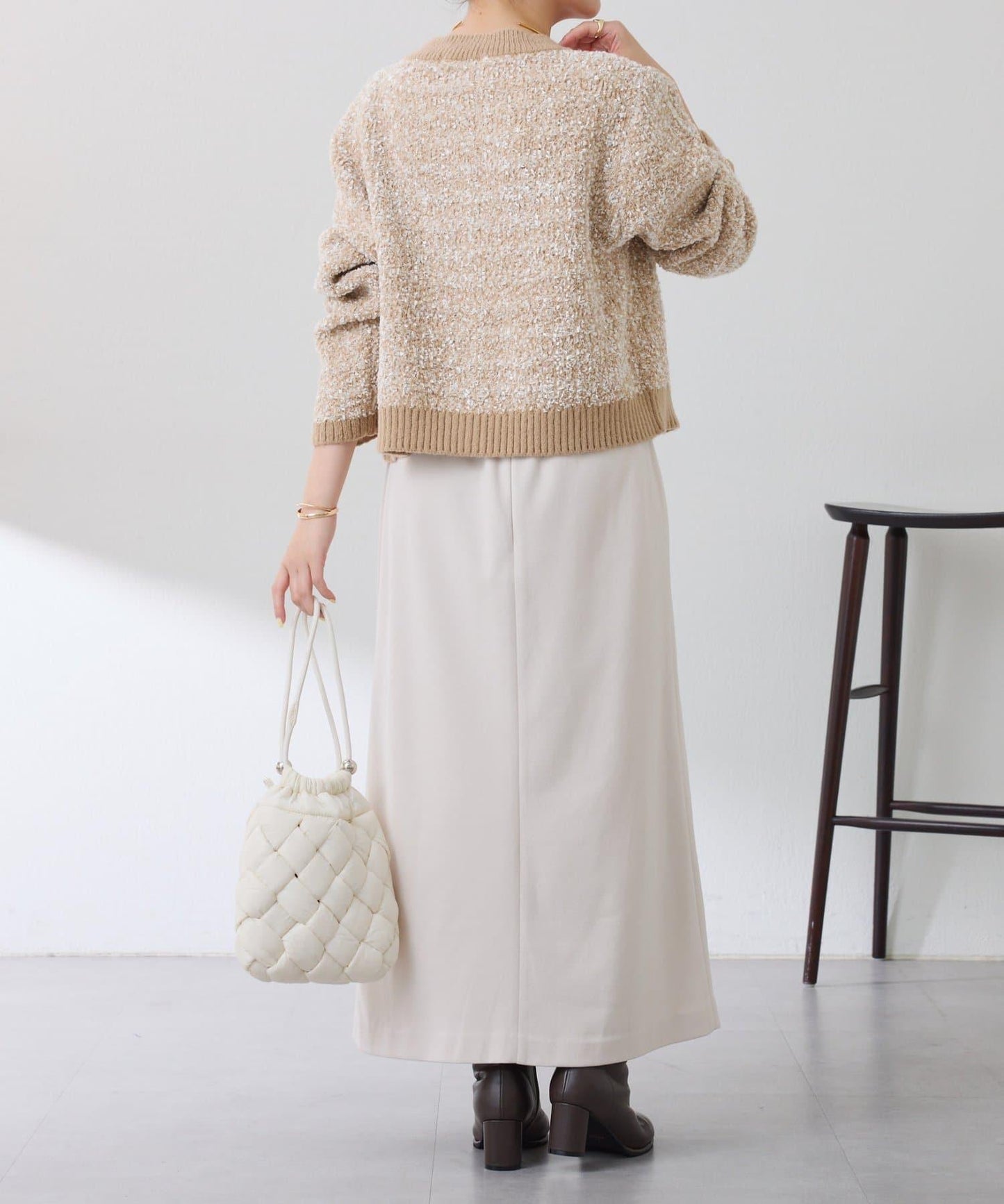 【可調節腰圍】側邊腰帶修身半身裙