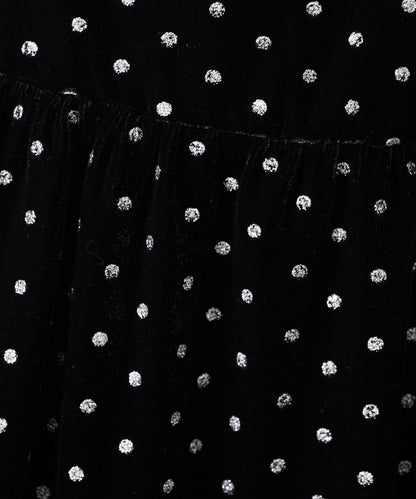 亮片波點天鵝絨吊帶套裝