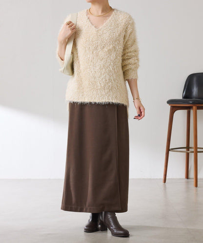 【可調節腰圍】側邊腰帶修身半身裙