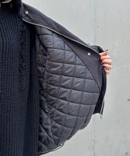 【Mavie..7】抽褶加棉短夾克