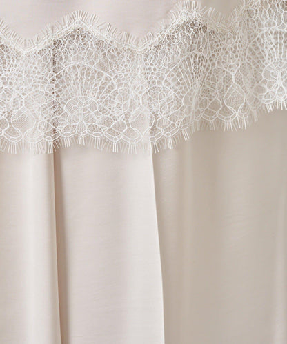 【套裝商品】緞面蕾絲疊穿長褲/疊穿