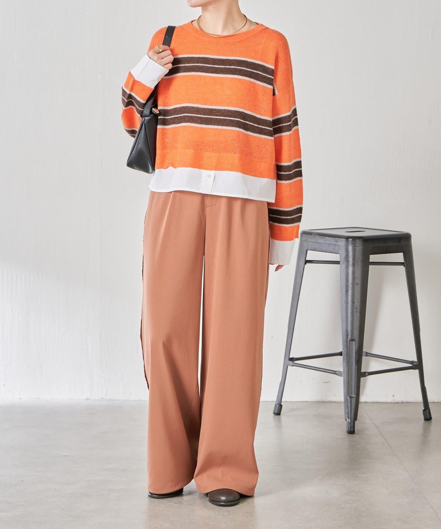 【美腿效果◎】側邊天鵝絨抽繩收口褲