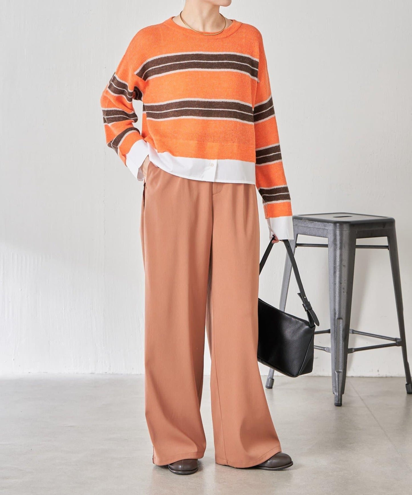 【美腿效果◎】側邊天鵝絨抽繩收口褲